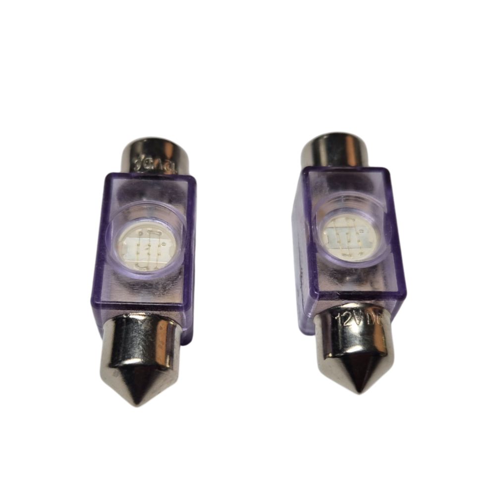 LED 12 Volt Festoon Pair Purple