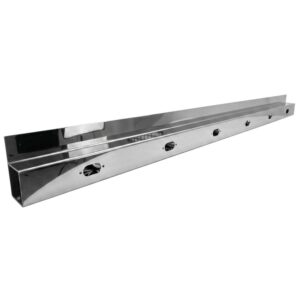 Kenworth Tank Skirt J bracket 1660mm 6 hole stainless steel