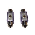 LED Festoon Pair Purple 12 volt truck festoon globes