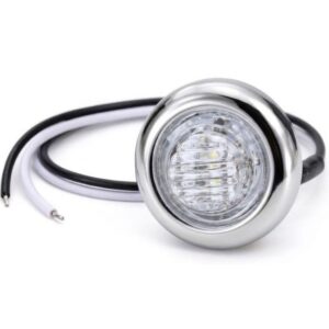 LED Multi-Volt Mini Button Clear Single