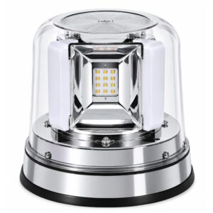 LED Multi Volt Amber/Blue Revolving Flashing Light